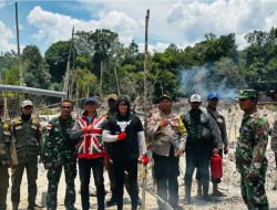 Kasat Reskrim Iptu Rinto Sihombing, Pimpin tim Gabungan Penertiban (PETI) di Kecamatan Suhaid, Kabupaten Kapuas Hulu