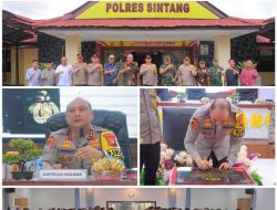 Kapolda Kalbar Berikan Arahan Kepada Personel, Saat Kunjungan Kerja Di Polres Sintang