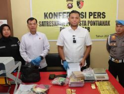 Polresta Pontianak Berhasil Ungkap Peredaran Narkotika Dan Jaringan Emas ilegal